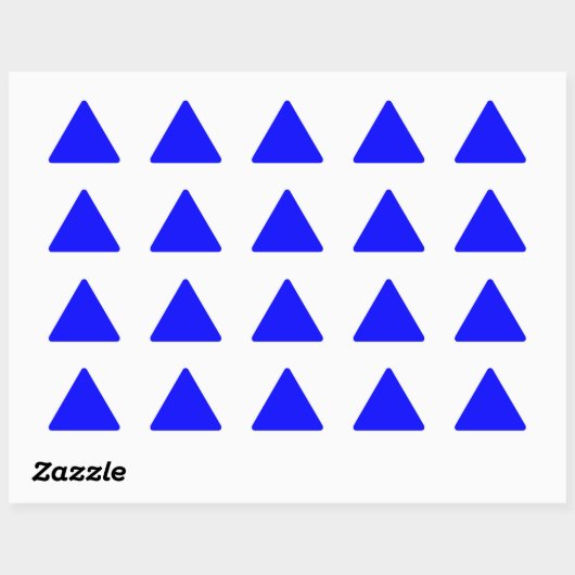 Sticker Triangulaire Bleu (Feuille)