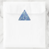 Sticker Triangulaire Bleu clair Oeuvre Abstraite originale Kara Willis (Sac)