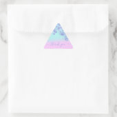 Sticker Triangulaire Bleu rose Ombré triangle Parties scintillant nupti (Sac)