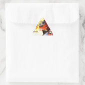 Sticker Triangulaire Bleu rouge jaune Kandinsky peinture Abstraite (Sac)