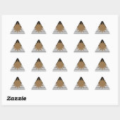 Sticker Triangulaire Blocage noir blanc et soleil Brown (Feuille)