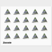Sticker Triangulaire Blue Jay (Feuille)