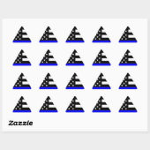 Sticker Triangulaire Blue Line (Feuille)