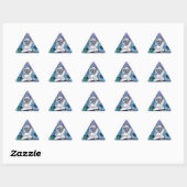 Sticker Triangulaire Blue Point Siamese Chat (Feuille)