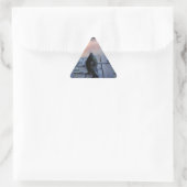 Sticker Triangulaire Bluegill au coucher du soleil Lac Arrowhead (Sac)
