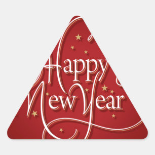 Sticker Triangulaire Bonne année