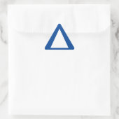 Sticker Triangulaire Bordures grandes - Alerte bleue (Sac)
