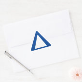 Sticker Triangulaire Bordures grandes - Alerte bleue (Enveloppe)