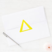 Sticker Triangulaire Bordures larges - Alerte jaune (Enveloppe)