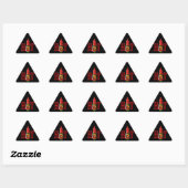 Sticker Triangulaire Bouteille de sauce chaude (Feuille)