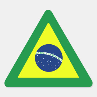 STICKER TRIANGULAIRE BRÉSIL