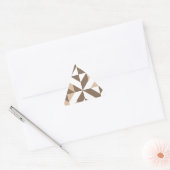 Sticker Triangulaire Brevet de Brown Beige (Enveloppe)