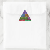 Sticker Triangulaire Briques du constructeur - Arc-en-ciel (Sac)