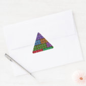 Sticker Triangulaire Briques du constructeur - Arc-en-ciel (Enveloppe)