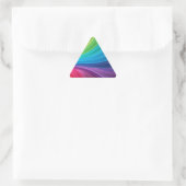 Sticker Triangulaire Brodeurs de rainbow du Colorful (Sac)