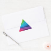 Sticker Triangulaire Brodeurs de rainbow du Colorful (Enveloppe)