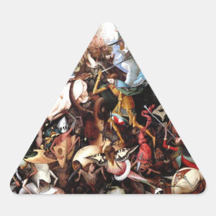 Sticker Triangulaire Bruegel's "The Fall Of The Rebel Angels" (1562)