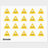 Sticker Triangulaire Bubby à bord ! (Feuille)