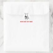 STICKER TRIANGULAIRE BULL TERRIER CROSSES (Sac)