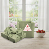 Sticker Triangulaire Cadeau saveur fraise très sucré 1er anniversaire