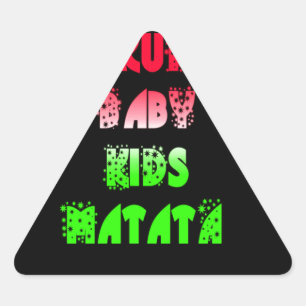 Sticker Triangulaire Cadeaux pour bébés et enfants Hakuna Matata de cou
