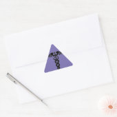 Sticker Triangulaire caduceus medical (Enveloppe)