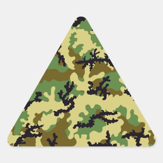 Sticker Triangulaire Camouflage des bois (Devant)