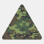 Sticker Triangulaire Camouflage vert militaire (Devant)