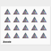 Sticker Triangulaire Carnaval de Cymbidium 2 (Feuille)