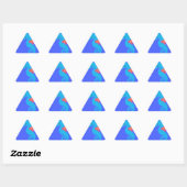 Sticker Triangulaire Carton bleu Seahorse (Feuille)