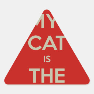 Sticker Triangulaire Cat