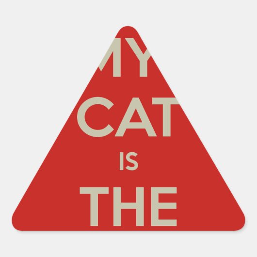 Sticker Triangulaire Cat (Devant)