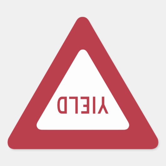 Sticker Triangulaire Cédez le passage (Devant)