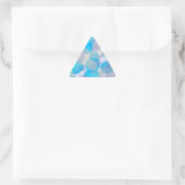Sticker Triangulaire Cercles abstraits bleus (Sac)