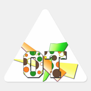 Sticker Triangulaire Cercles et points OT