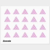 Sticker Triangulaire Cercles rose et violet motif (Feuille)