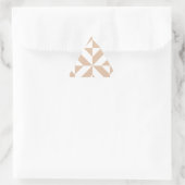 Sticker Triangulaire Chaleureux Beige Géométrique Motif (Sac)