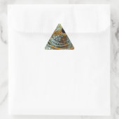 Sticker Triangulaire Chameleon Oeil Mod Élégant Animal (Sac)