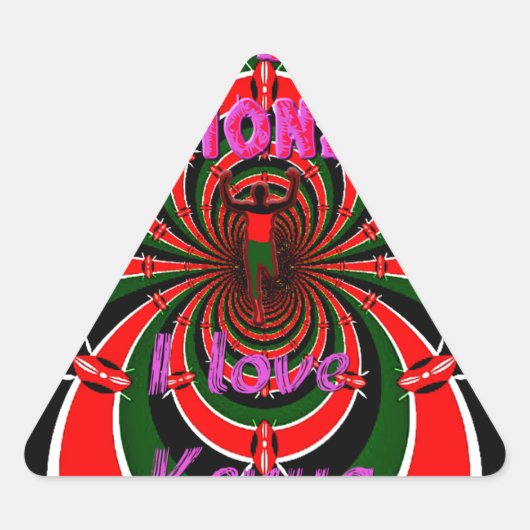 Sticker Triangulaire Championnats du monde d'athlétisme du Kenya : Drap (Devant)