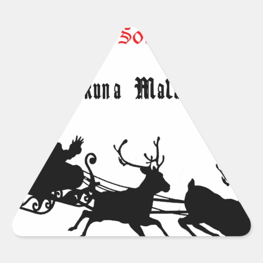 Sticker Triangulaire Chanter le long de Noël - Carols & Festive Joy (Devant)