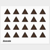 Sticker Triangulaire Chat en cuir foncé (Feuille)