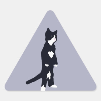 Sticker Triangulaire Chats de Tuxedo