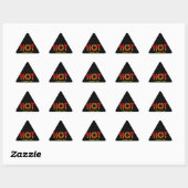 STICKER TRIANGULAIRE CHAUD (Feuille)