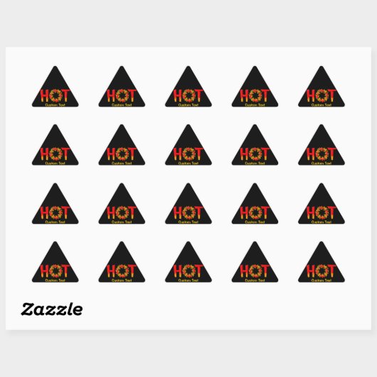 STICKER TRIANGULAIRE CHAUD (Feuille)