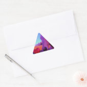 Sticker Triangulaire Cheval Brown et Coeur Rouge (Enveloppe)