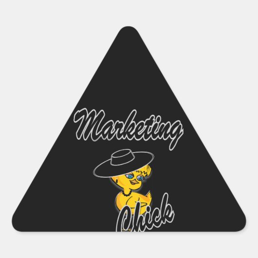 Sticker Triangulaire Chic marketing #4 (Devant)