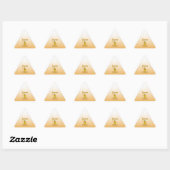 Sticker Triangulaire Chick de soccer (Feuille)
