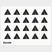Sticker Triangulaire Chick en géoscience #4 (Feuille)