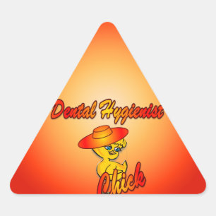 Sticker Triangulaire Chick hygiéniste dentaire #4
