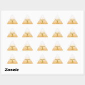 Sticker Triangulaire Chick matérialiste (Feuille)
